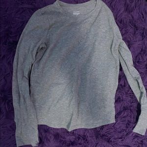 Grey comfy long sleeve shirt.